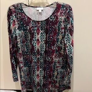 Women's Multicolor Patterned Top